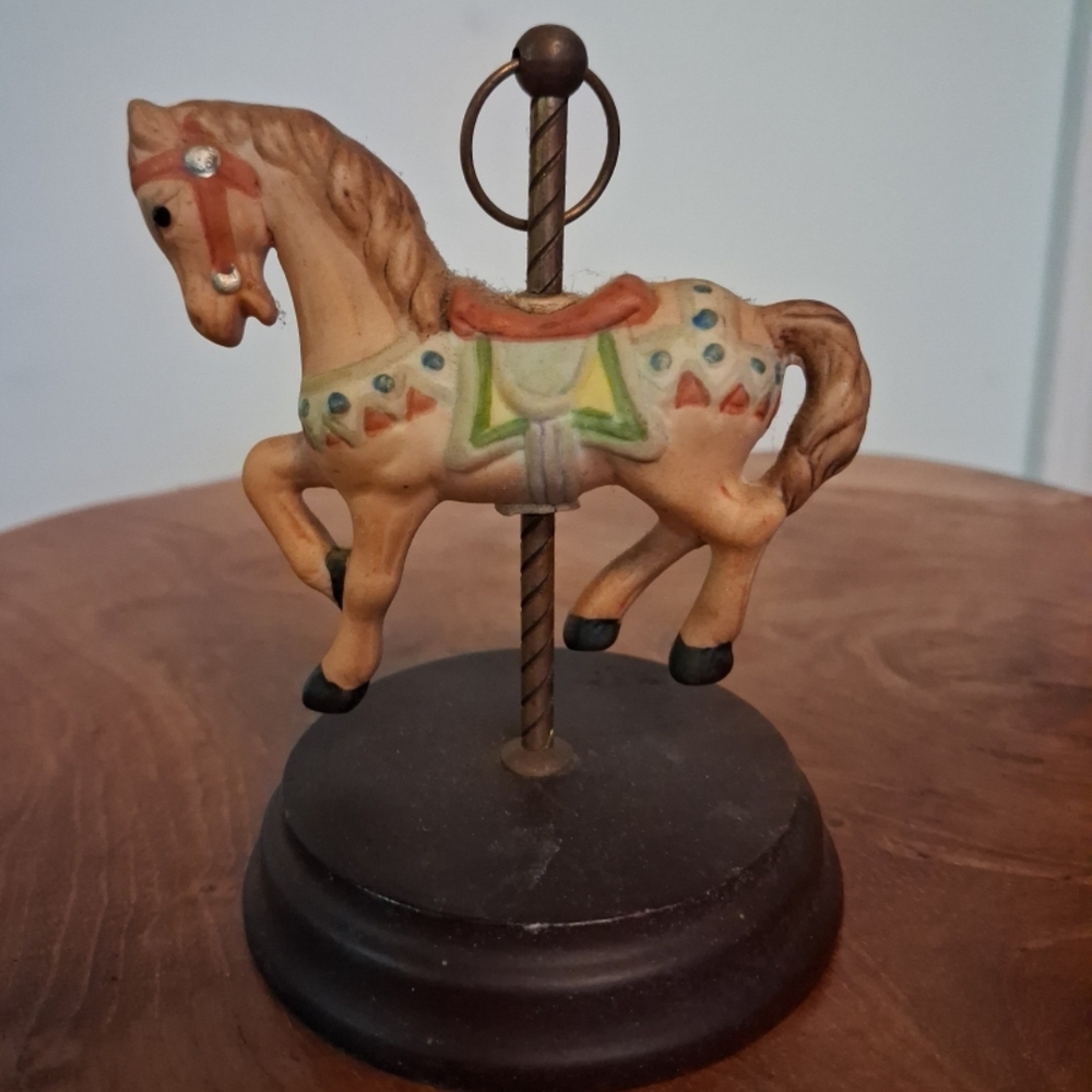 Vintage Carousel Horse Figurine